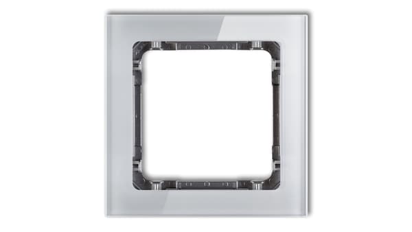 Karlik Ram Deco Enkel Grå Glas Effekt Botten: Grafit (15-11-DRS-1)