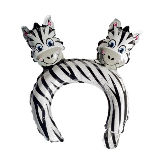 Folieballon med zebraprint 1 stk BCF-598