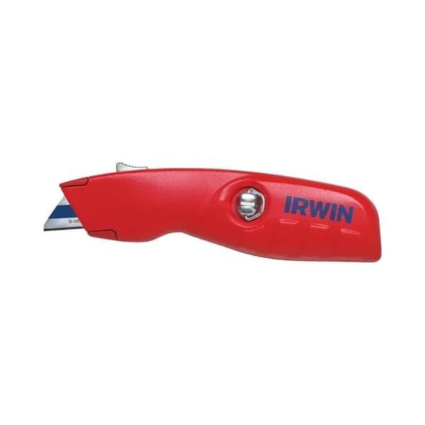 TRAPEZOIDAL KNIFE WITH RETRACTABLE BLADE SAFE IRWIN