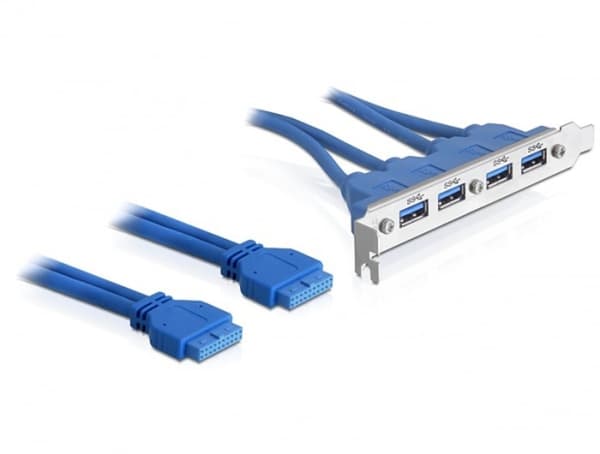 Delock Slot bracket - USB-panel - 19 p