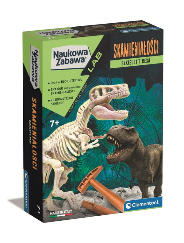 Videnskabelig sjov. Fossiler. T-Rex fluorescerende