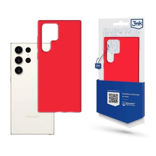 Samsung Galaxy S23 Ultra - 3mk Matt Case Jordbær