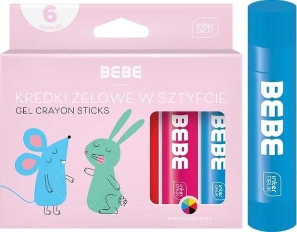 Gule stiftblyanter 10g 6 farver BB Kids