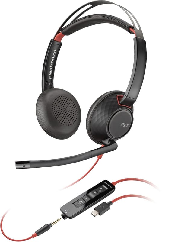HP Blackwire C5220 USB-C Headset + Inline-kabel