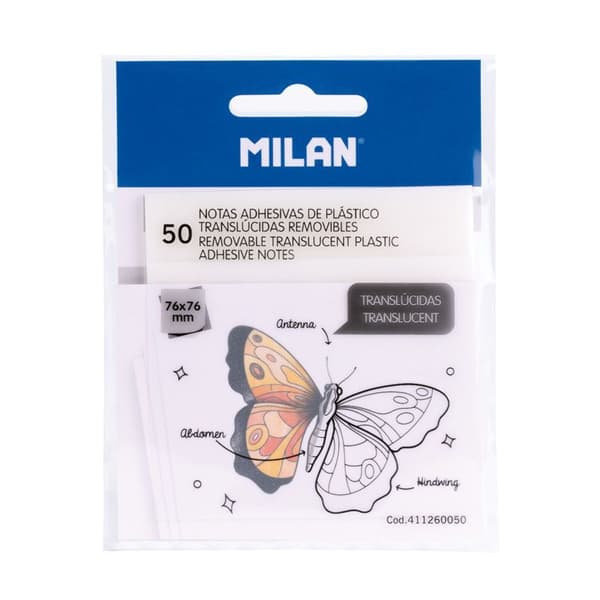 Sticky notes 76x76/50K klar MILAN