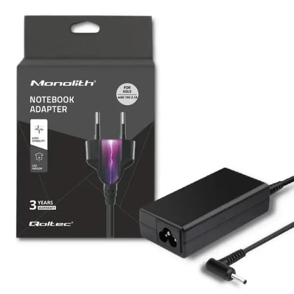 QOLTEC VIRTALÄHDE Asus 19V/2.1A (2.5*0.7) 40W