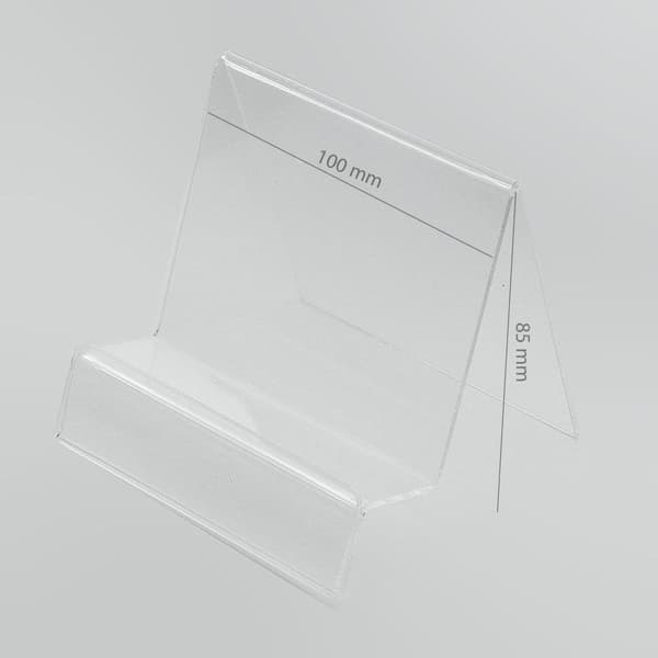 Lodret Plexiglasstativ med Prisflap (Navi/Tablet)