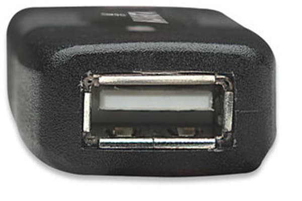 Manhattan-kaapeli Backloader USB 2.0 A-A M/F aktiivinen, 10m, musta