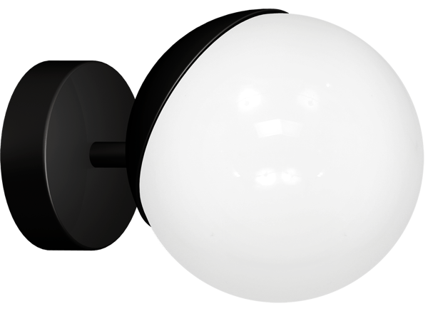Vägglampa SFERA SVART 1xE14