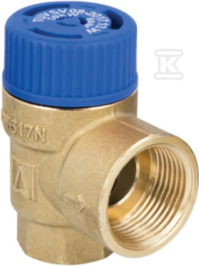 IKKE-P.MSW VENTIL 1/2\"X3/4\"10 BAR TIL C.W.U