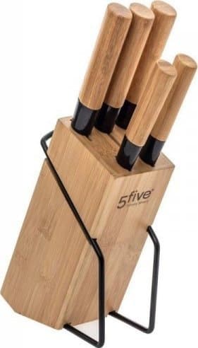 Knivset med träbas 5five (32,5 x 22,5 x 7,5 cm)