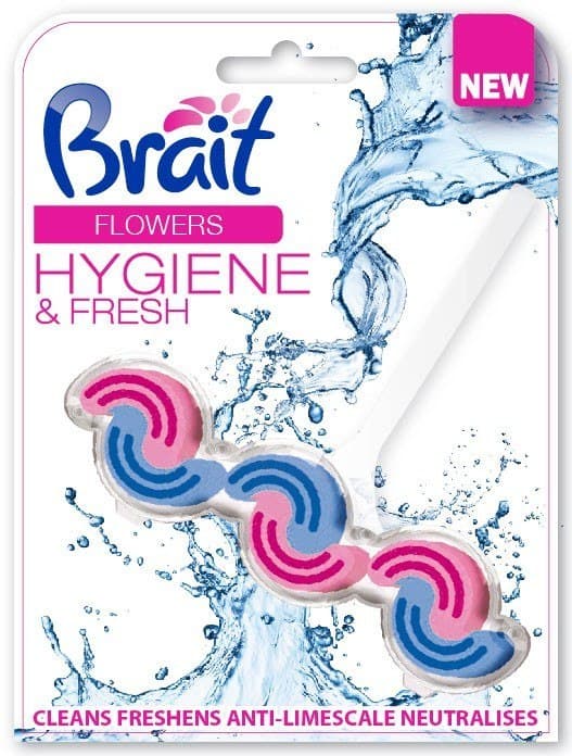 Brait Hygiene & Fresh 2-vaiheinen WC-kuutio Flowers 45g
