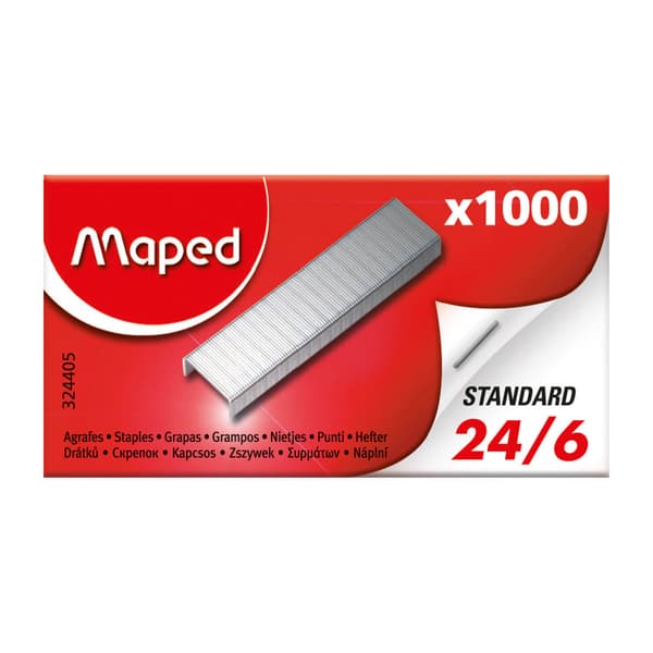 Hæfteklammer 24/6 1000 stk. MAPED