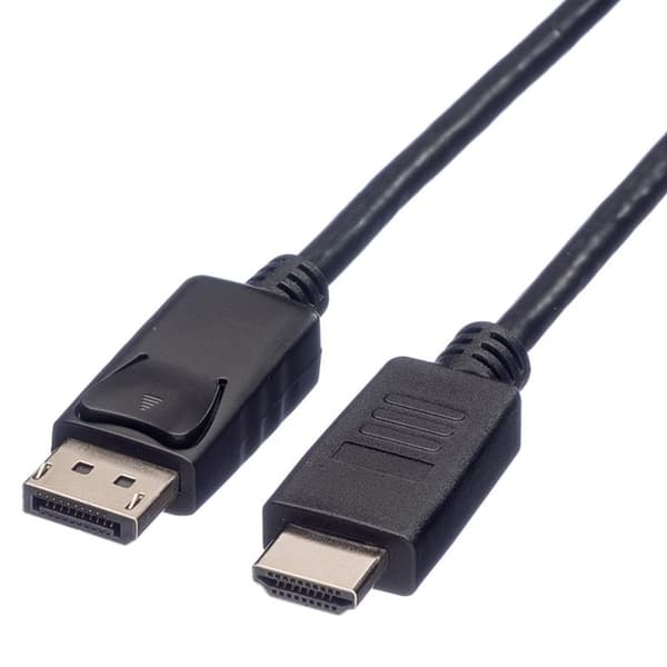 Roline Displayport-kabel, Dp - Hdtv, M/M, 2 M