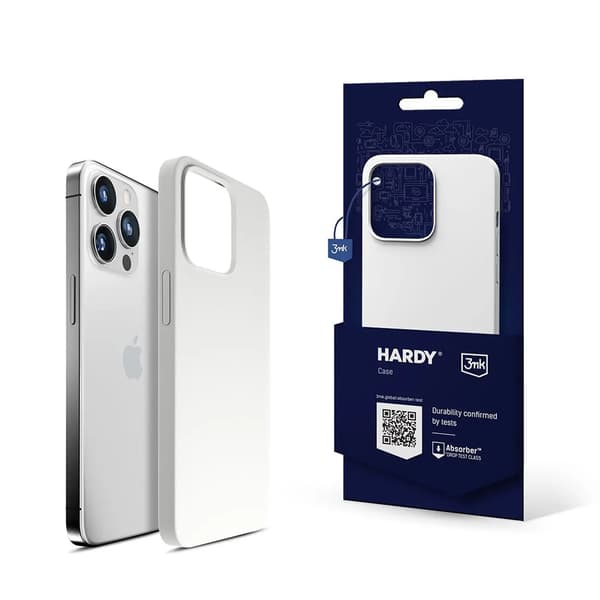 Apple iPhone 14 Pro Max - 3mk Hardy silikoni MagCase valkoinen