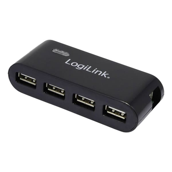LogiLink USB 2.0 Hub 4-portar - hubb - 4 portar
