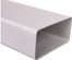 Ventilationskanal platt 110x54 vit WP010 /1m/