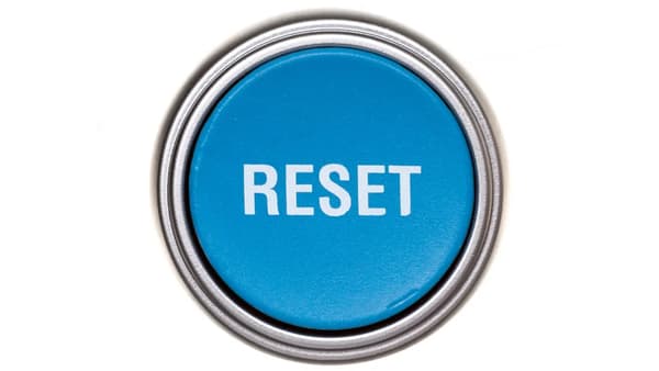 Trykknap blå /RESET/ med selvretur LPCR1196