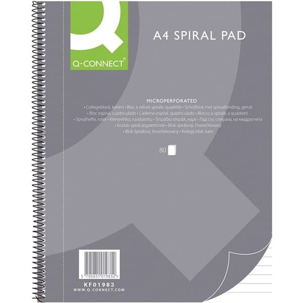 Q-Connect COLONOTATNIK A4 LINJERET 80 ARK Q-CONNECT