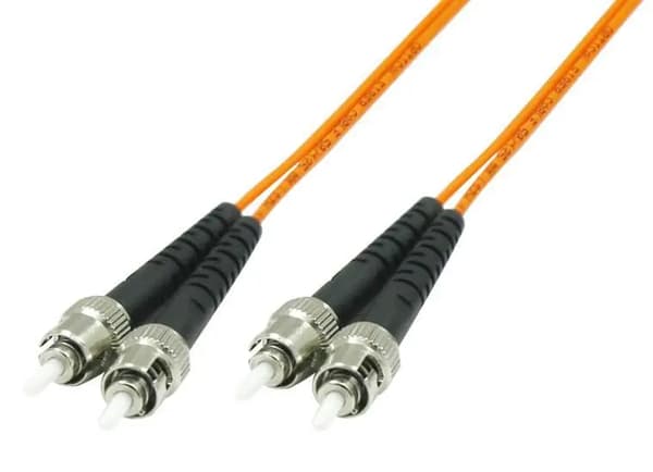MicroConnect ST/UPC-ST/UPC 2m OM1 Fiber Patchkabel MM Duplex LSZH OD: 2mm, 0.3dB Orange