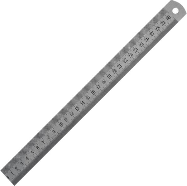 Gimex Solid Mål 1000 x 30 x 1 Inox (214.185)