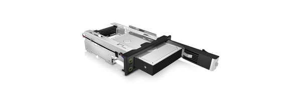 ICY BOX Mobile Storage Rack IB-166SSK-B - 3.5\" (8.9 cm) - Musta