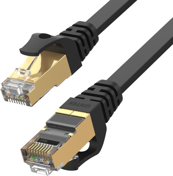 Patchkabel UNITEK C1897BK-1M Flad Ethernet Cat.7, 1m