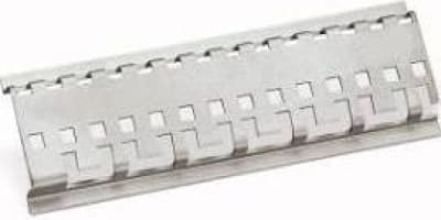 1m metalskinne med perforering til skærmklemmer 790-145
