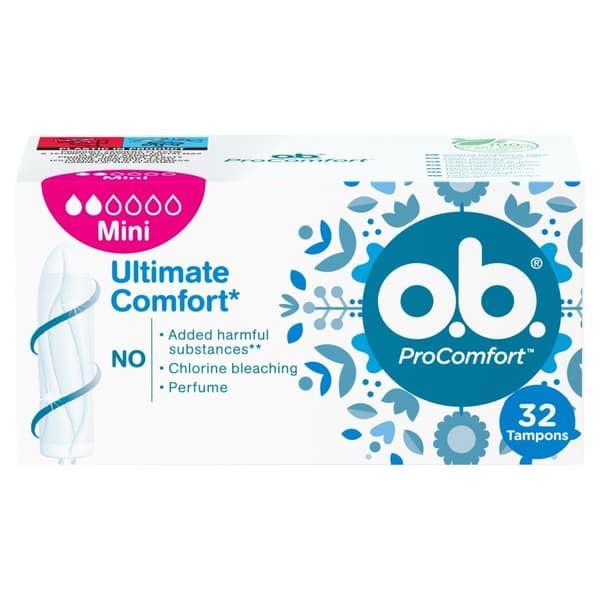 O.B.procomfort Ultimate Mini komfortable tamponer 1op.- 32stk