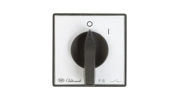 Elektromet knastafbryder 0-1 3P 16A IP65 Luk E16-12 med frontplade (951601)