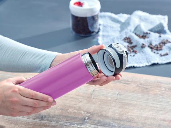 Termokrus Leifheit Flip 600ml lilla