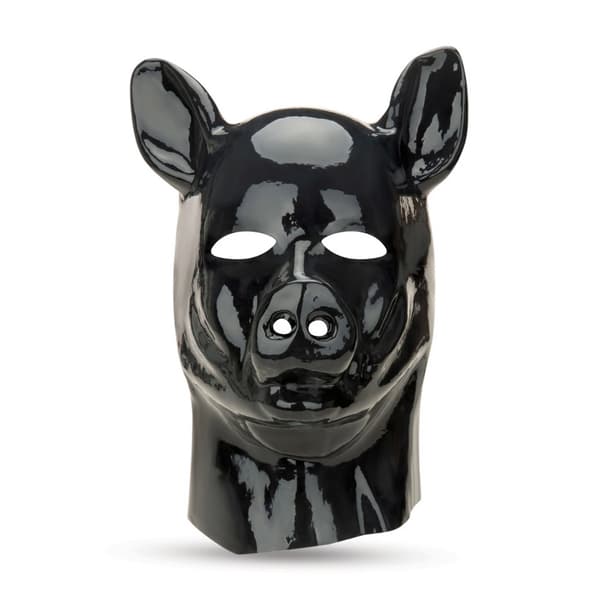 Prowler RED Latex Grishuva Svart - Anatomisk Kostymmask