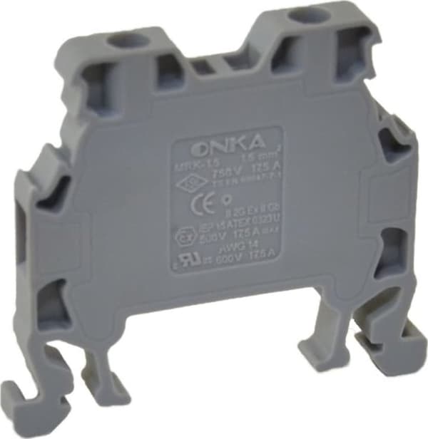 ONKA Elektrik Yleisruuviliitin MRK 1,5mm2 harmaa T0-1002