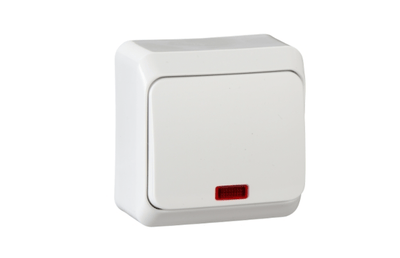 Prima Enpolet forbindelse med belysning hvid prima WDE001014