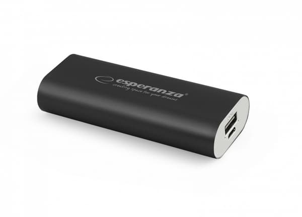 ESPERANZA POWER BANK HADRON 4400MAH SORT