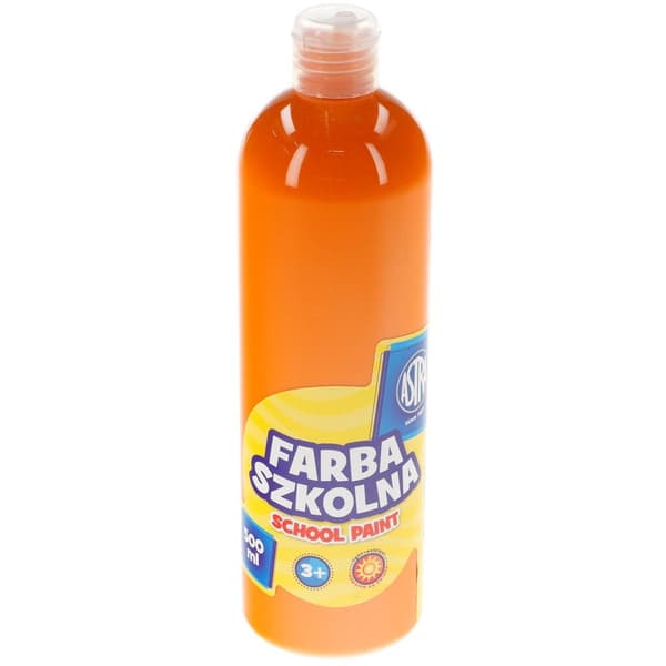 Skolfärgflaska 500ml orange ASTRA