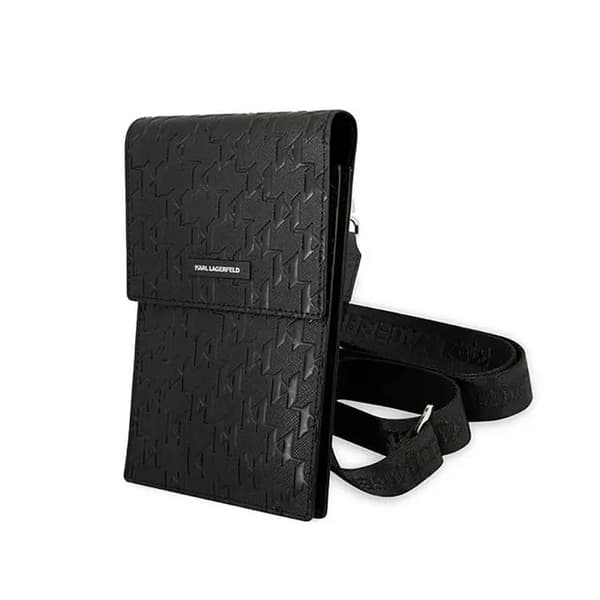 Karl Lagerfeld KLWBSAMSMK universal telefontaske (Monogram Plate / sort)