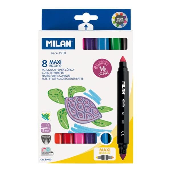 2-sided filtpenne 16farver Bicolor MILAN