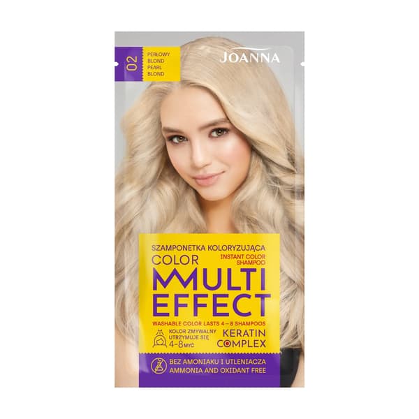 Joanna Multi Color Effect Keratin Complex - Shampoo 02 Helmiäisvaalea 35g