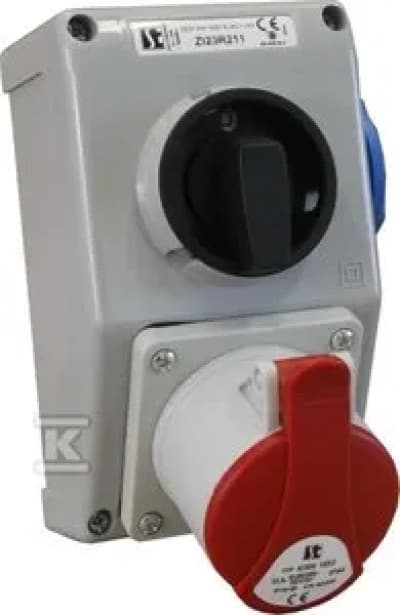 ZEST INST 0-I/16A,5B/2P+PE, FOR.M25