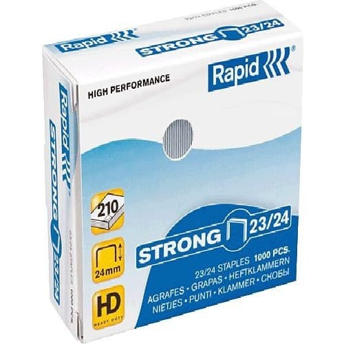Rapid Häftklammer Strong 1M 1000 st 23/24 (10K257K)