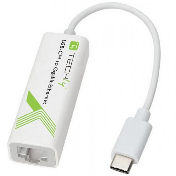 Techly 020379 Gigabit netværkskort - USB-C 3.1 til RJ45 adapter