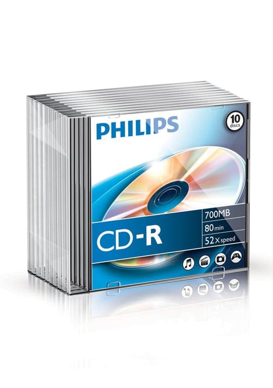 Philips - CD-R x 10 - 700 MB - lagring