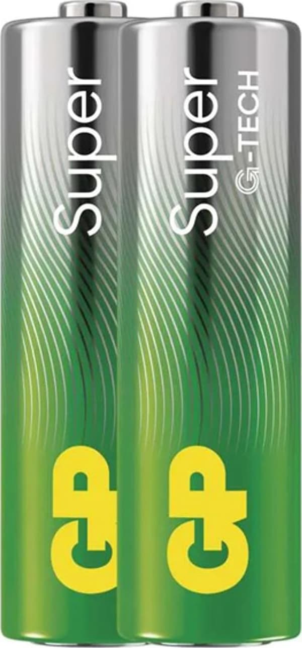 Alkaliparisto, AA, 1,5V, GP, Folio, 2 kpl:n pakkaus, SUPER