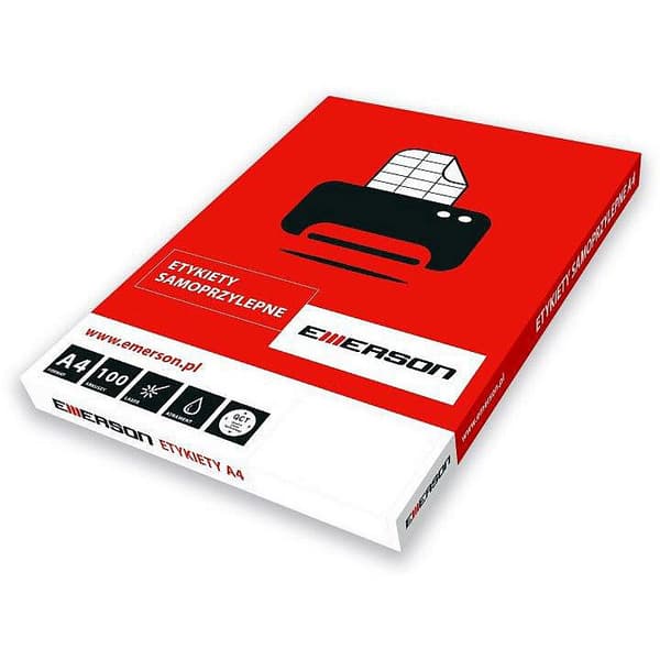 ETIKETIT 64 X 33,8 MM. 24 KPL/A4 EMERSON UNIVERSAL