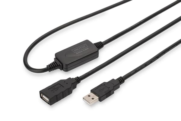 DIGITUS DA-73100-1 - USB-jatkokaapeli - USB–USB - 10 m