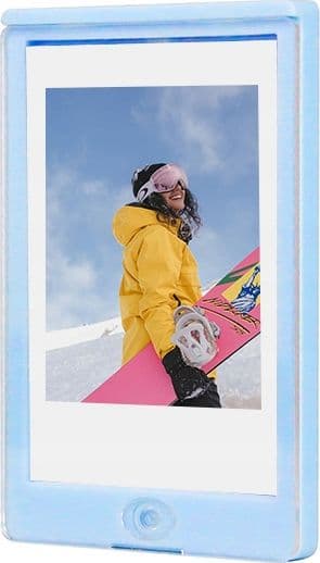 LoveInstant Frame Kylskåpsmagnetram för Fuji Instax Mini 11/Blå