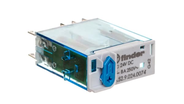 Finder Miniaturrelæ 8A 2P 24V DC (46.52.9.024.0074)