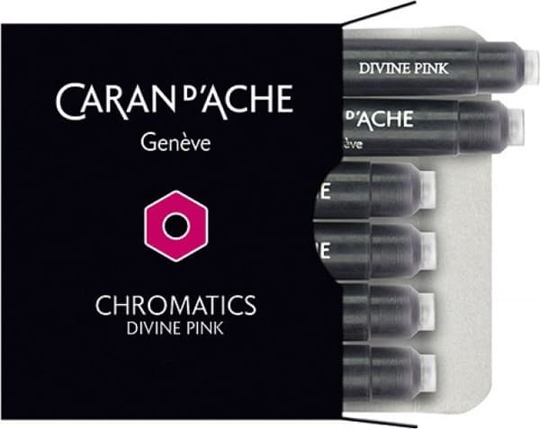 Caran d`Arche bläckpatroner Chromatics rosa 6 stycken