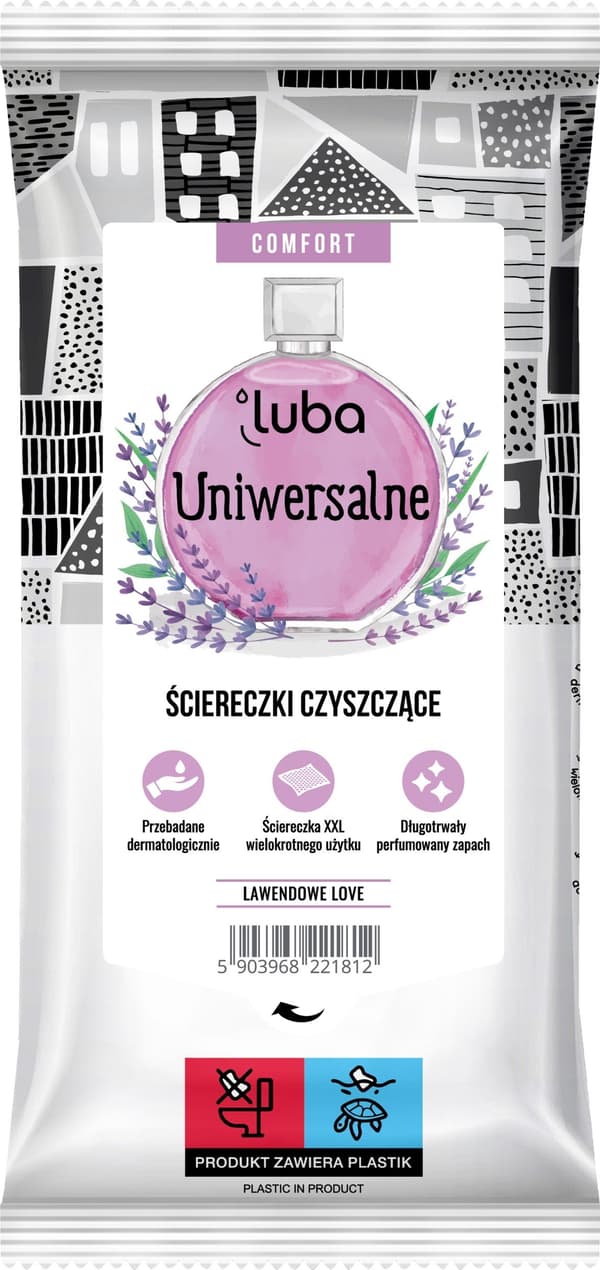Luba_comfort universal duftrenseservietter Lavendel 32 stk